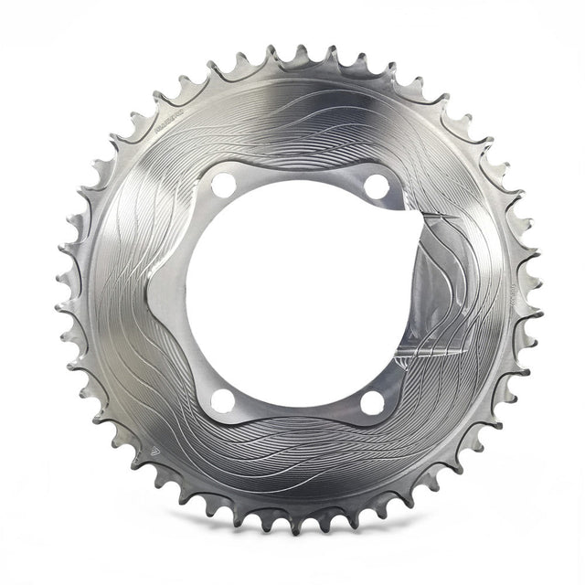 ALUGEAR Round 1X Chainring for Shimano 11sp 110 BCD Asymmetric