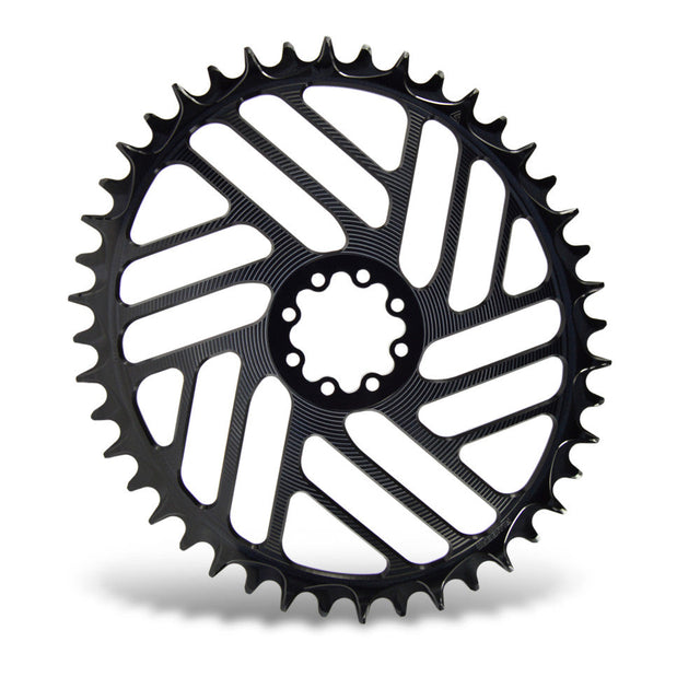ALUGEAR Oval 1X Chainring for SRAM 8-Bolt Direct Mount (Beach Ball)