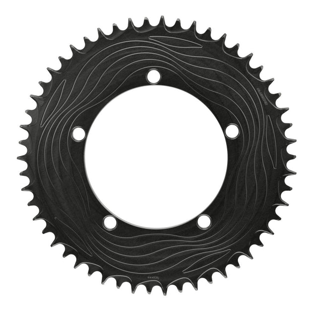 ALUGEAR Round 1X AERO Chainring for 130 BCD 5-Arm Cranks