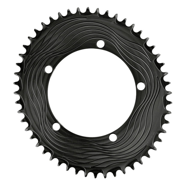 ALUGEAR Oval 1X AERO Chainring for 130 BCD 5-Arm Cranks