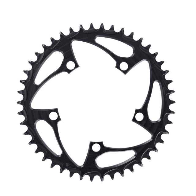 ALUGEAR Round 1X Chainring for 110 BCD 5-Arm Cranks