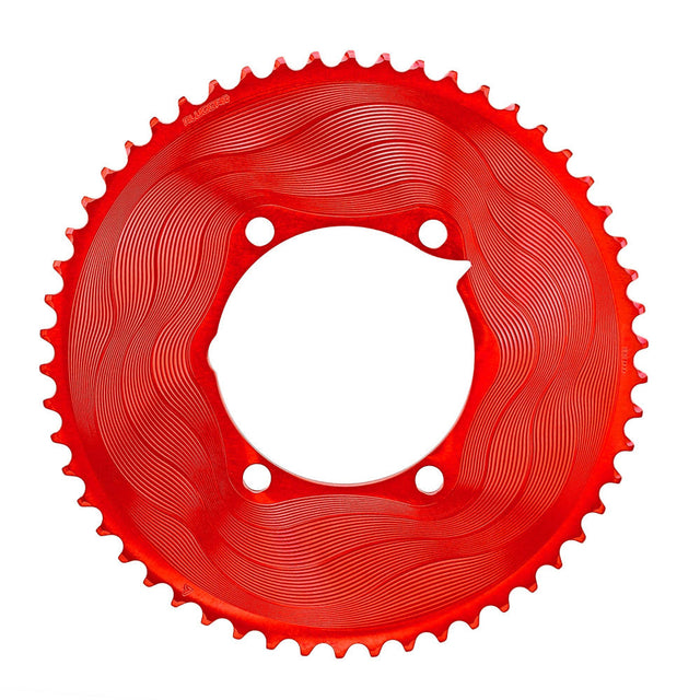 ALUGEAR 2X Round Chainring Set for Quarq DFour Power Meter