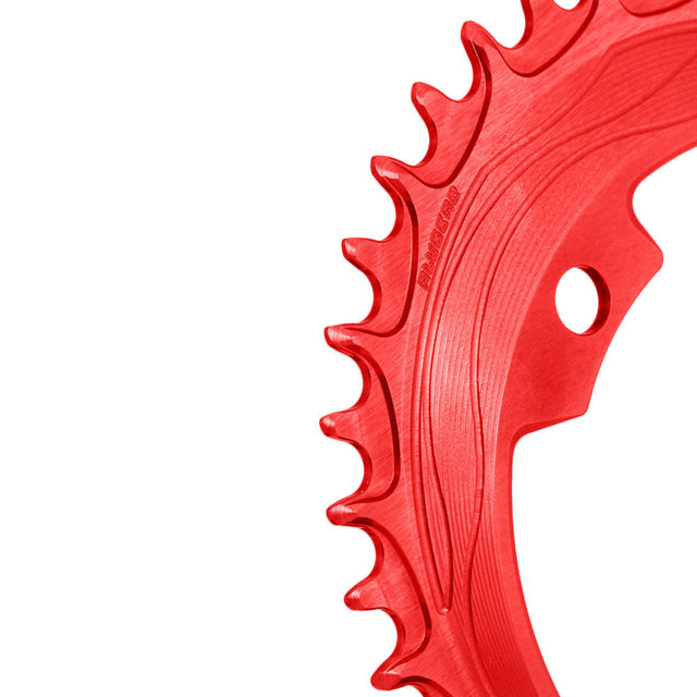 ALUGEAR Oval 1X AERO Chainring for 110 BCD 5-Arm Cranks