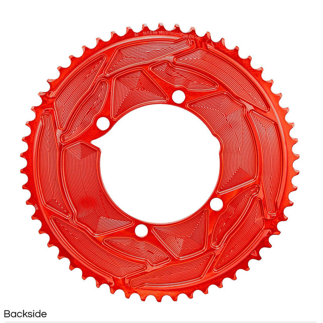 ALUGEAR 2X Round Chainring Set for Quarq DFour Power Meter