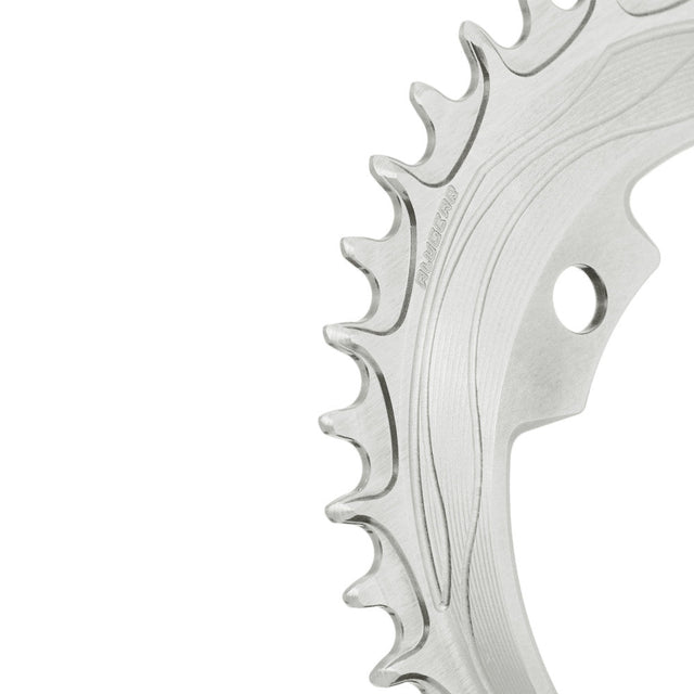 ALUGEAR Round 1X AERO Chainring for 130 BCD 5-Arm Cranks
