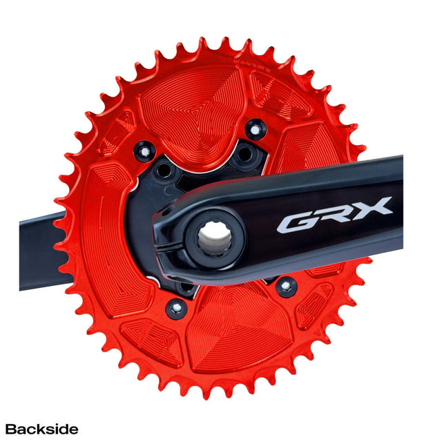 ALUGEAR Oval 1X AERO Chainring for Shimano GRX