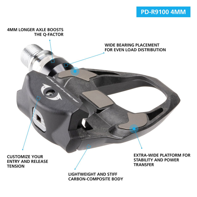 Shimano Dura-Ace PD-R9100 SPD-SL Road Pedals