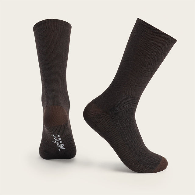 Velocio LUXE Merino Sock in Black Olive