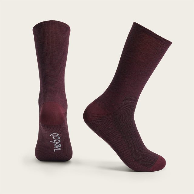 Velocio LUXE Merino Sock in Plum