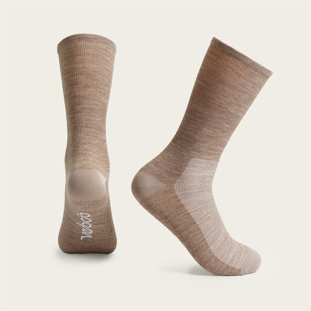 Velocio LUXE Merino Sock in Pumice Stone