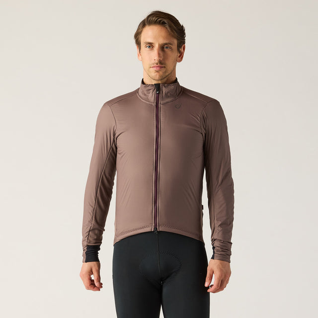 Velocio Men's Alpha Air Jacket in Plum Truffle