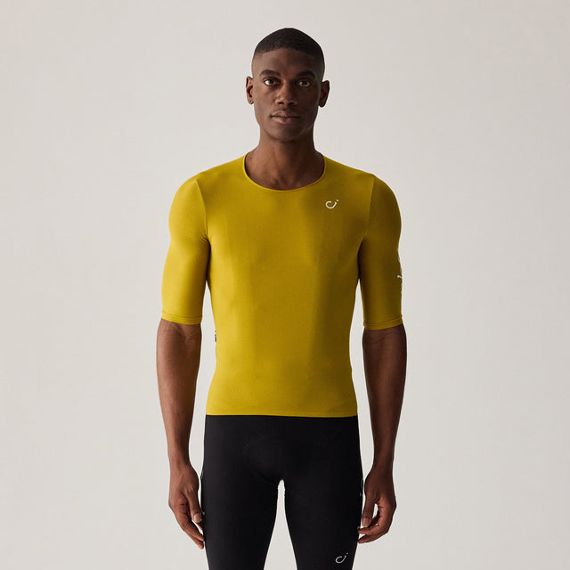 Velocio Men's CONCEPT Radiator Zipperless Jersey in Sulphur