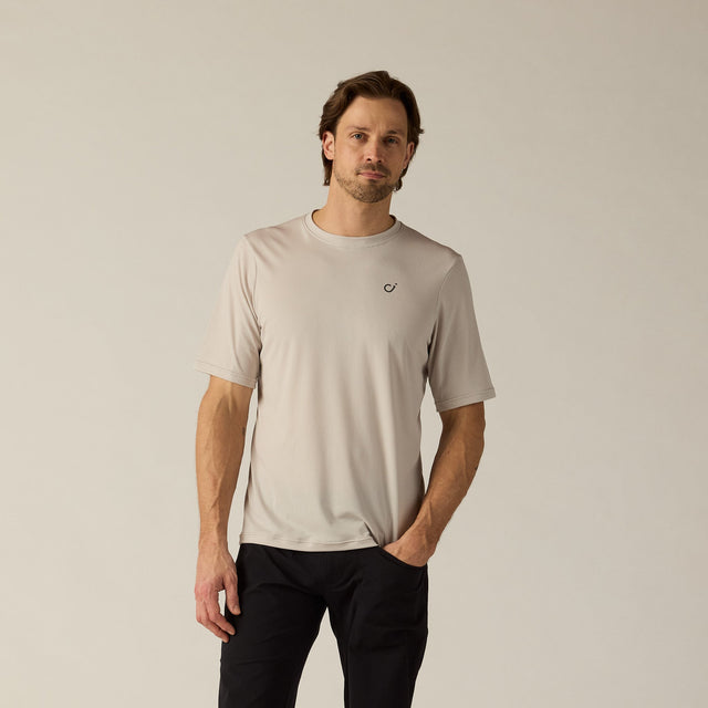 Velocio Men's Delta TRAIL Jersey in Pumice Stone