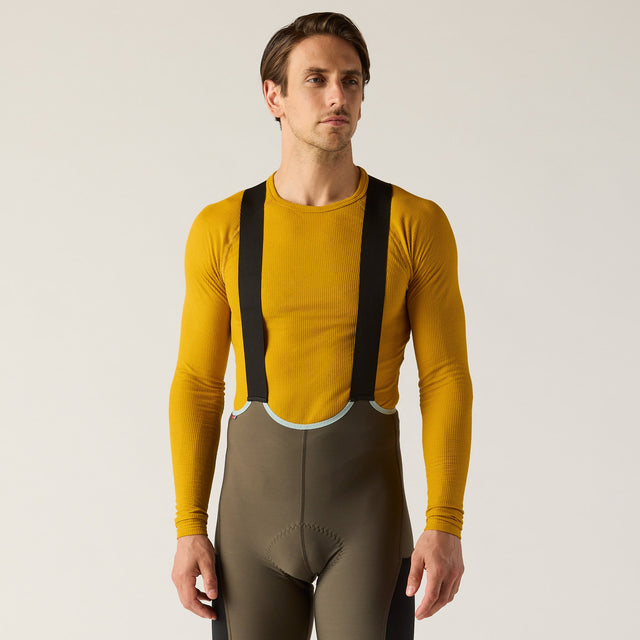 Velocio Men's Merino Mesh Long Sleeve Base Layer in Arrowwood