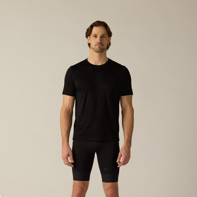 Velocio Men's Merino Ride Tee in Black