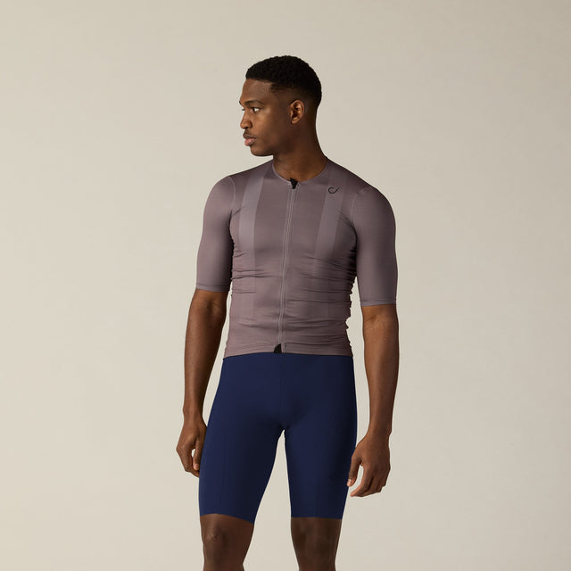 Velocio Men's LUXE Ultralight Jersey in Plum Truffle