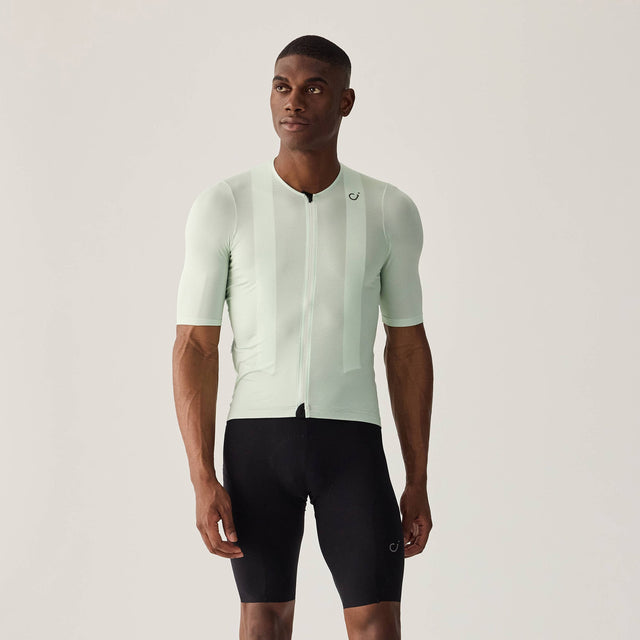 Velocio Men's LUXE Ultralight Jersey in Pale Aqua