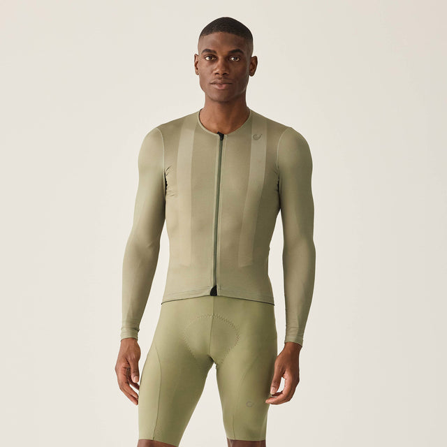 Velocio Men's LUXE Ultralight Long Sleeve in Deep Lichen