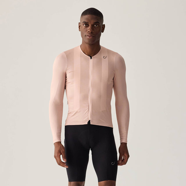 Velocio Men's LUXE Ultralight Long Sleeve in Misty Rose