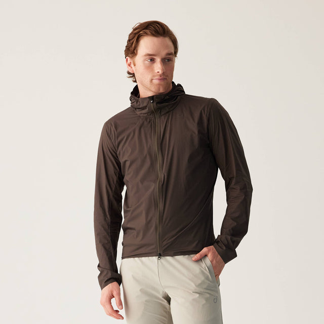 Velocio Men's UltraPack Jacket in Black Olive