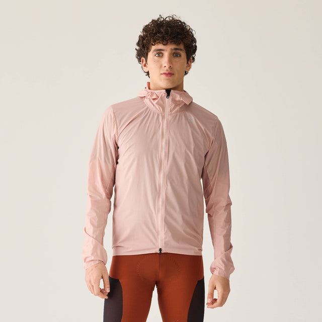 Velocio Men's UltraPack Jacket in Misty Rose