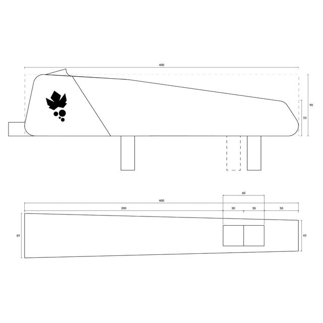 Miss Grape Big Node Strap-Mount Top Tube Bag 1.8L