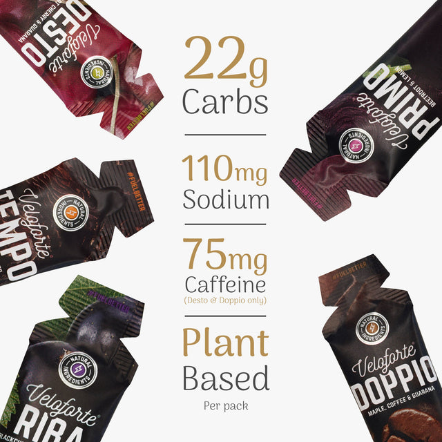 Veloforte Mixed Natural Energy Gels