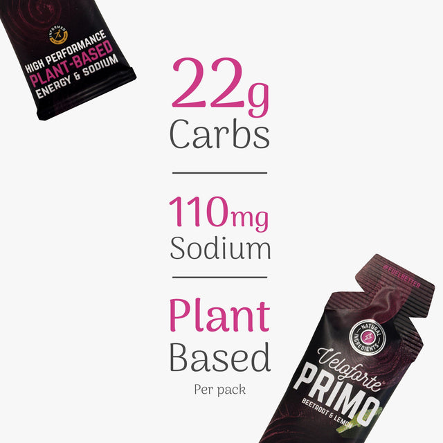 Veloforte Primo Natural Energy Gel - Beetroot & Lemon
