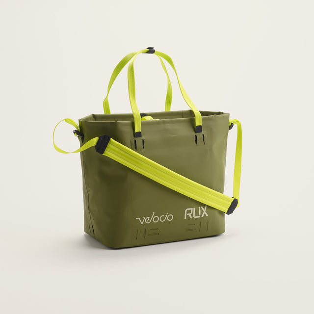 Velocio RUX Waterproof Tote Bag 30L in Green
