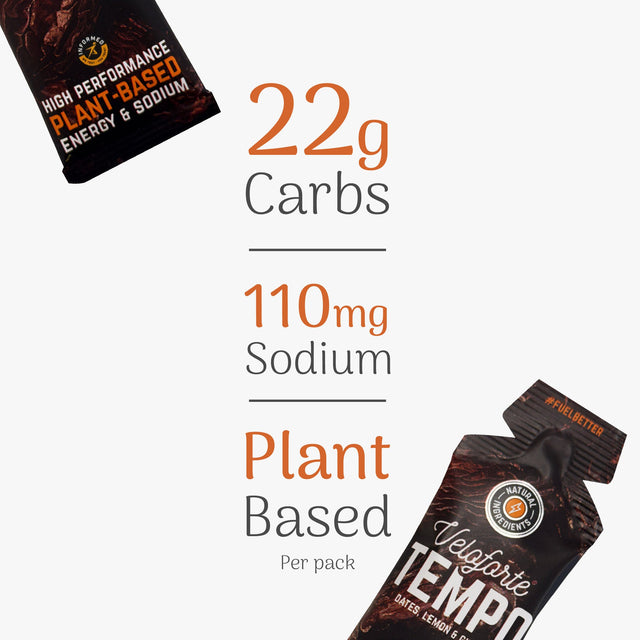 Veloforte Tempo Natural Energy Gel - Date, Lemon & Ginger