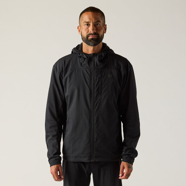 Velocio Men's TRAIL Alpha Hoodie in Black