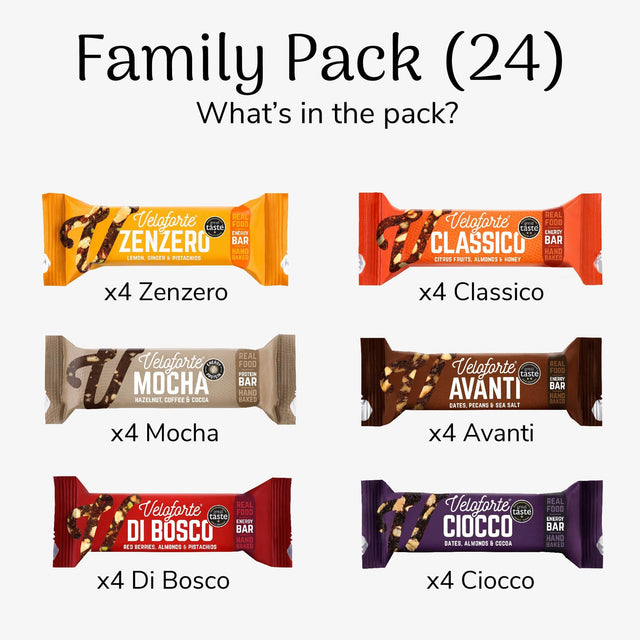 Veloforte Family Box - Mixed Energy Bars