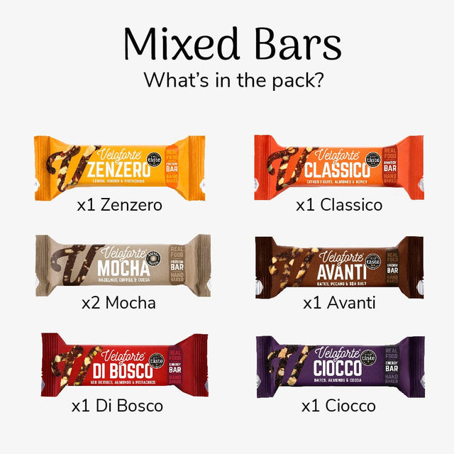 Veloforte Mixed Energy Bars - 7 Bar Pack