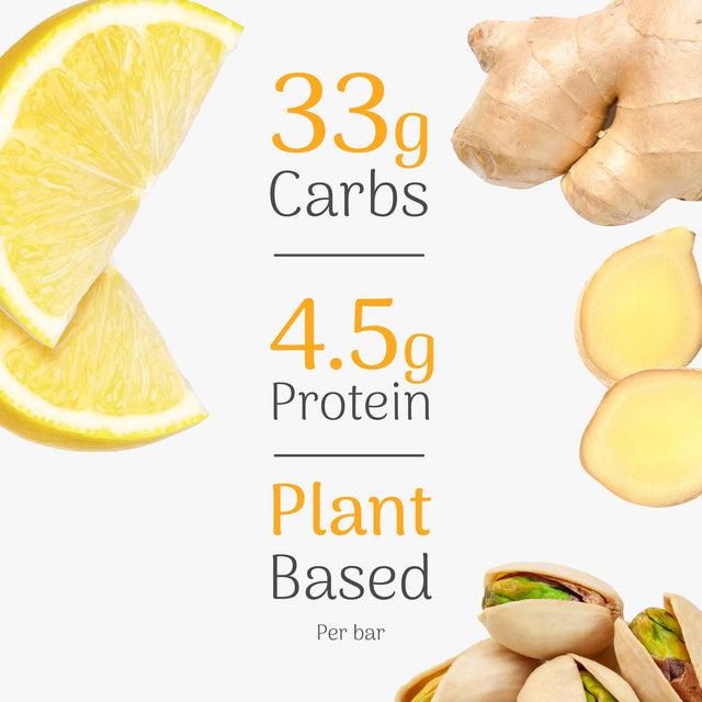 Veloforte Zenzero Natural Energy Bar - Lemon, Ginger & Pistachios