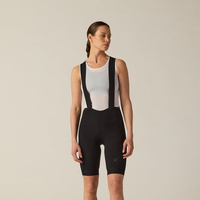 Velocio Women's Adventure Cargo Bib Short in Black