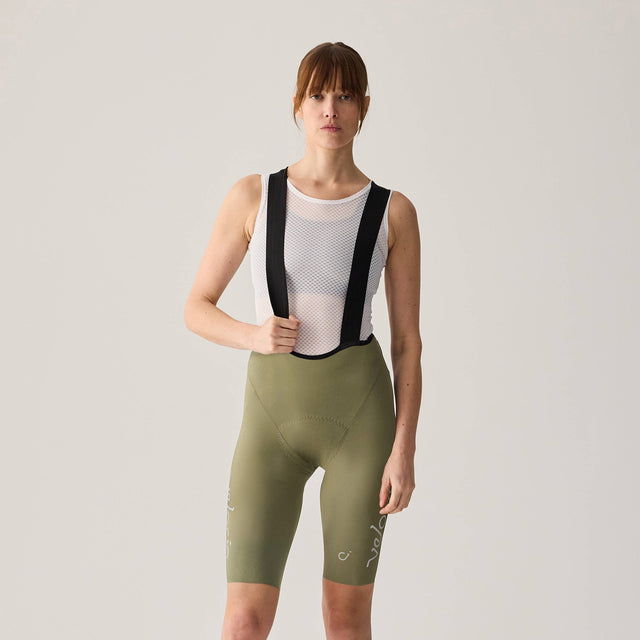 Velocio Women's CONCEPT Bib Short in Deep Lichen