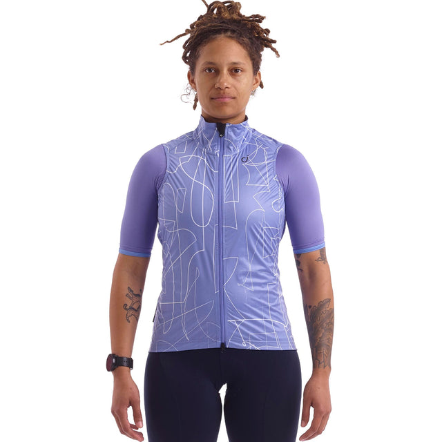 Velocio Women's Line SE Wind Vest in Peri