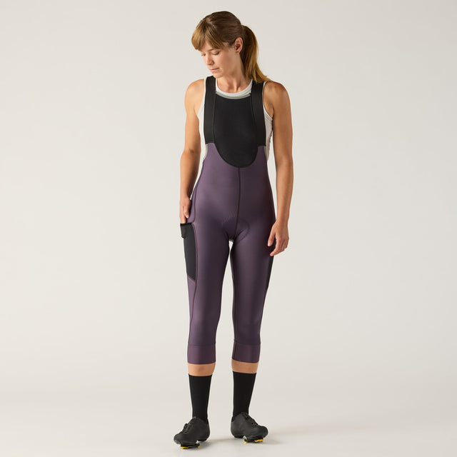 Velocio Women's LUXE Thermal 3/4 Bib Tight in Nightshade