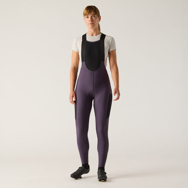 Velocio Women's LUXE Thermal Bib Tight in Nightshade