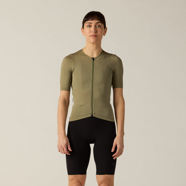 Velocio Women's LUXE Ultralight Jersey in Deep Lichen