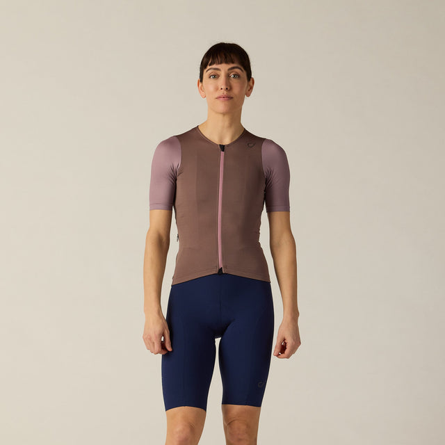 Velocio Women's LUXE Ultralight Jersey in Plum Truffle