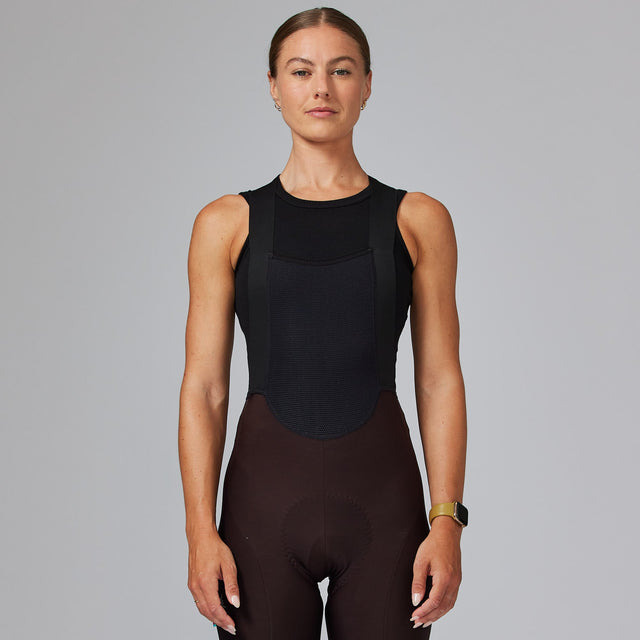 Velocio Women's Merino Mesh Sleeveless Base Layer in Black