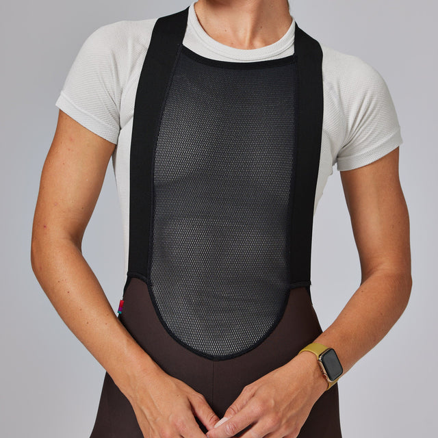 Velocio Women's Merino Mesh SS Base Layer (Past Season) in Light Grey