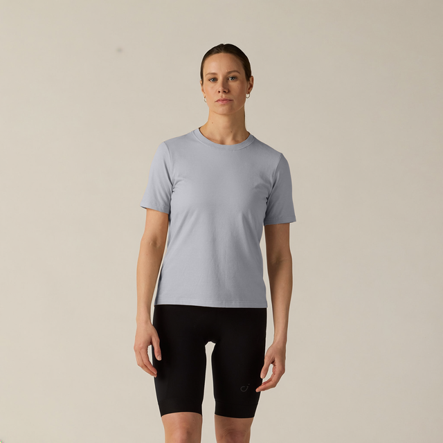 Velocio Women's Merino Ride Tee in Lilac Hint