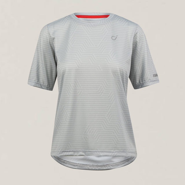 Velocio Women's SRAM Ultralight TRAIL Jersey in Light Grey