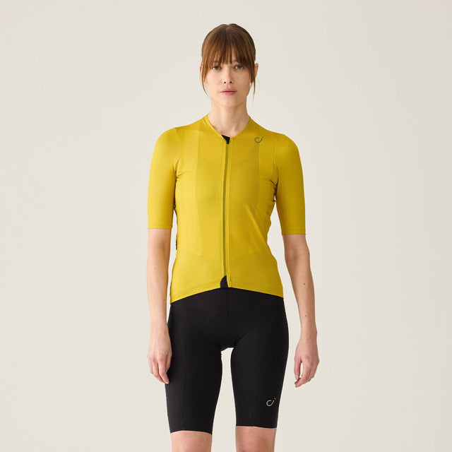 Velocio Women's LUXE Ultralight Jersey in Sulphur