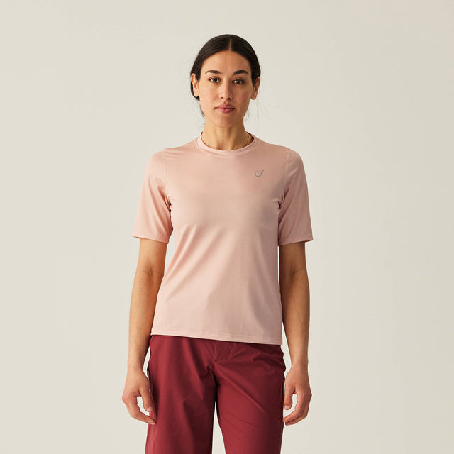 Velocio Women's Ultralight MTB Jersey in Misty Rose