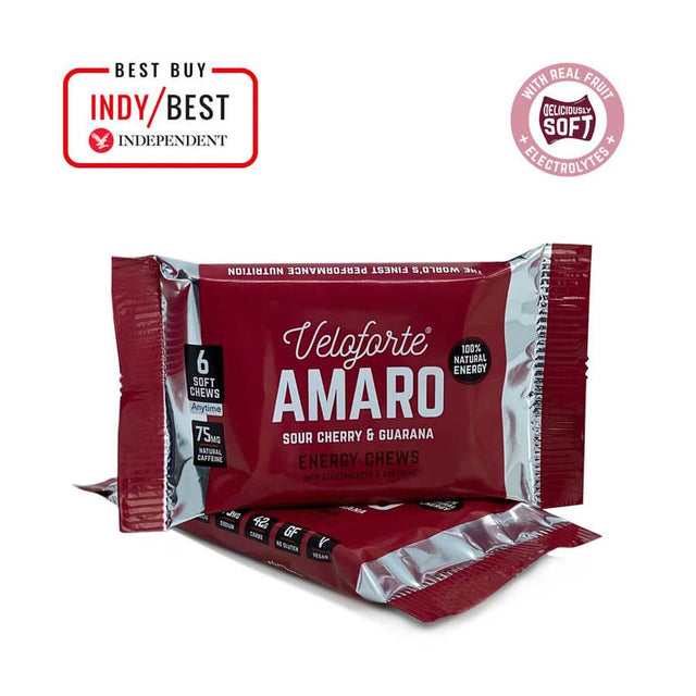 VELOFORTE AMARO ENERGY CHEWS - SOUR CHERRY & GUARANA