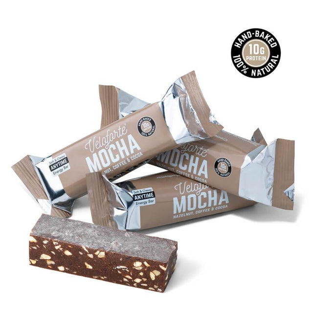 VELOFORTE MOCHA PROTEIN BAR - HAZELNUT, COFFEE & COCOA