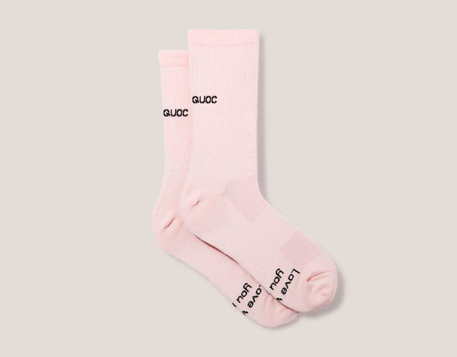 QUOC All Road Sock - Dusty Pink